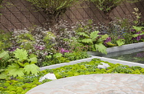 Chelsea Flower Show 2013, B&Q Sentebale ‘Forget-me-not’ Garden, Designer Jinny Blom. Sentebale is Prince Harry's charity. Silver Gilt Flora medal