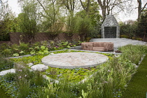 Chelsea Flower Show 2013, B&Q Sentebale ‘Forget-me-not’ Garden, Designer Jinny Blom. Sentebale is Prince Harry's charity. Silver Gilt Flora medal