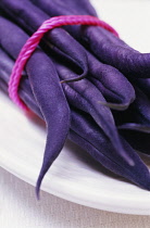 French Bean, Phaseolus Vulgaris 'Purple Queen'.