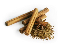 Cinnamon, Cinnamomum verum.