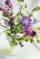 Mixed flowers in a vase.